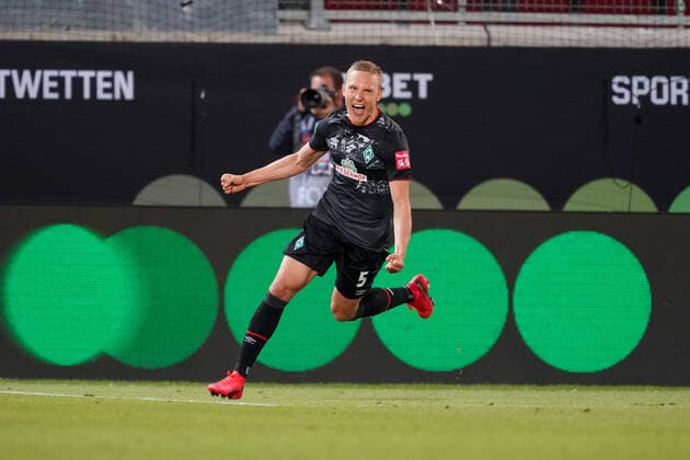 1 FC Heidenheim vs SV Werder Bremen Relegation 02 06 07 2020 1 2 by Ludwig Augustinsson Werder Bremen 05 , class maintenance Sports nphgm001 Football 1 Bundesliga Season 19 20 Relegation 02 1 FC Heidenheim vs SV Werder Bremen 06 07 2020 Foto gumzmedia nordphoto POOL DFL regulations prohibit any use of photographs as image sequences and or quasi video EDITORIAL USE ONLY National and international News Agencies OUT Heidenheim Voith Arena BW GERMANY Poolfoto gumzmedia nordphoto ,EDITORIAL USE ONLY