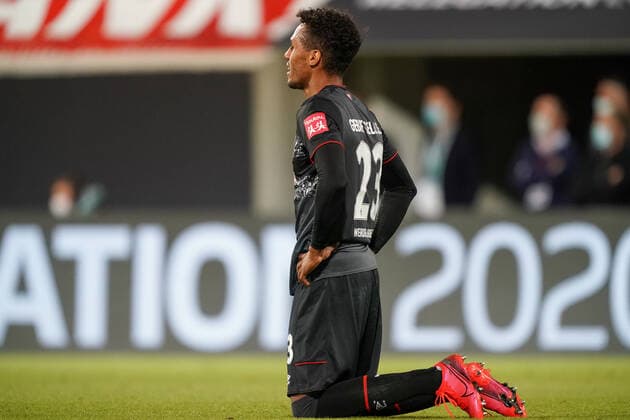 1 FC Heidenheim vs SV Werder Bremen Relegation 02 06 07 2020 Theodor Gebre Selassie Werder Bremen 23 Sport nphgm001 Football 1 Bundesliga Season 19 20 Relegation 02 1 FC Heidenheim vs SV Werder Bremen 06 07 2020 Foto gumzmedia nordphoto POOL DFL regulations prohibit any use of photographs as image sequences and or quasi video EDITORIAL USE ONLY National and international News Agencies OUT Heidenheim Voith Arena BW GERMANY Poolfoto gumzmedia nordphoto ,EDITORIAL USE ONLY