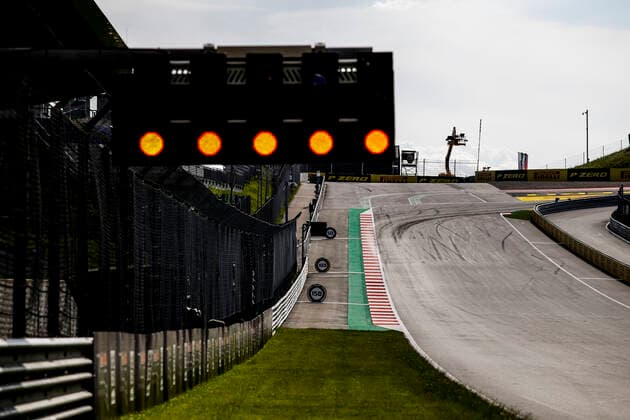Motorsports: FIA Formula One World Championship, WM, Weltmeisterschaft 2020, Grand Prix of Styria, Starting lights, Ampel, Startampel, signal, red light Spielberg Austria