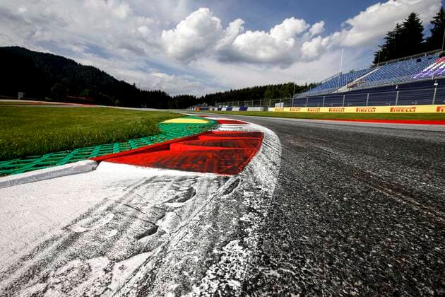 Motorsports: FIA Formula One World Championship, WM, Weltmeisterschaft 2020, Grand Prix of Styria, Red Bull Ring Spielberg, Curbs Spielberg Austria