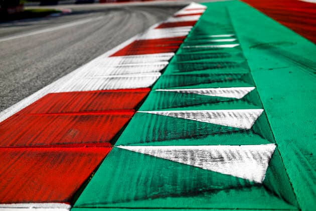 Motorsports: FIA Formula One World Championship, WM, Weltmeisterschaft 2020, Grand Prix of Styria, Red Bull Ring Spielberg, Curbs Spielberg Austria
