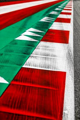 Motorsports: FIA Formula One World Championship, WM, Weltmeisterschaft 2020, Grand Prix of Styria, Red Bull Ring Spielberg, Curbs Spielberg Austria