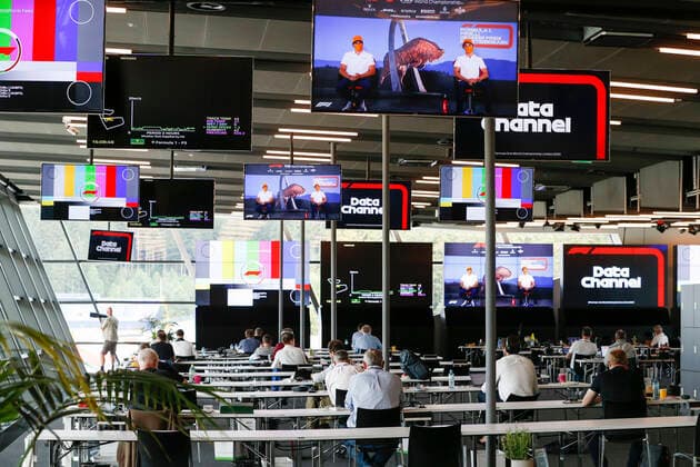 Sport Bilder des Tages Motorsports: FIA Formula One World Championship, WM, Weltmeisterschaft 2020, Grand Prix of Styria, Media Center Spielberg Austria