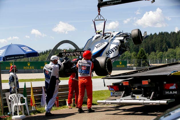 Motorsports: FIA Formula One World Championship, WM, Weltmeisterschaft 2020, Grand Prix of Styria, Car of 6 Nicholas Latifi (CAN, Williams Racing), Spielberg Austria