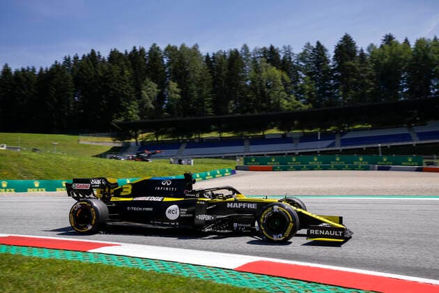 Motorsports: FIA Formula One World Championship, WM, Weltmeisterschaft 2020, Grand Prix of Styria, 3 Daniel Ricciardo (AUS, Renault DP World F1 Team), Spielberg Austria