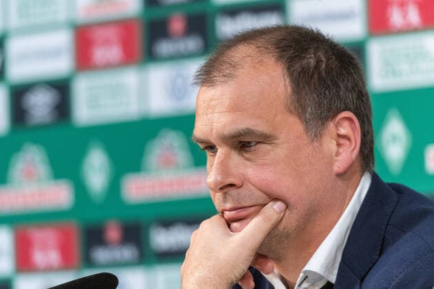 GER, Press conference of the management Werder Bremen 10 07 2020, PK Room in the east curve of the wohninvest Weserstadion, Bremen, GER, Press conference of the management Werder Bremen At the end of the 2019 2020 season, SV Werder Bremen invited to the PK a topic Results of the discussions about the review of the past Bundesliga season in the picture picture shows Klaus Filbry Chairman of the management Commercial director SV Werder Bremen nordphotox Kokenge nph00001