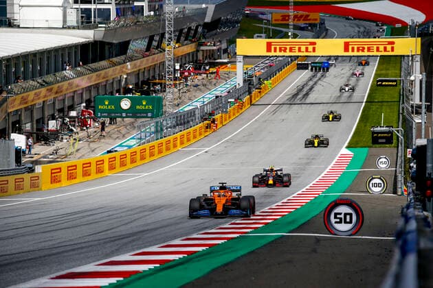 Motorsports: FIA Formula One World Championship, WM, Weltmeisterschaft 2020, Grand Prix of Styria, 55 Carlos Sainz (ESP, McLaren F1 Team), Spielberg Austria