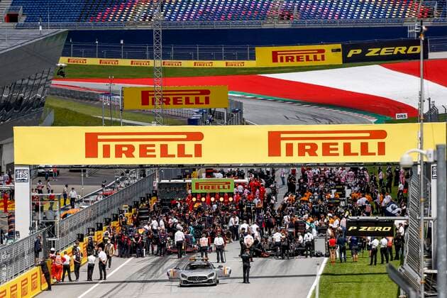 Motorsports: FIA Formula One World Championship, WM, Weltmeisterschaft 2020, Grand Prix of Styria, Starting grid Spielberg Austria