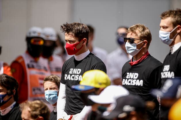 Motorsports: FIA Formula One World Championship, WM, Weltmeisterschaft 2020, Grand Prix of Styria, 16 Charles Leclerc (MCO, Scuderia Ferrari Mission Winnow), 7 Kimi Raikkonen (FIN, Alfa Romeo Racing ORLEN), 26 Daniil Kvyat (RUS, Scuderia AlphaTauri Honda), Spielberg Austria