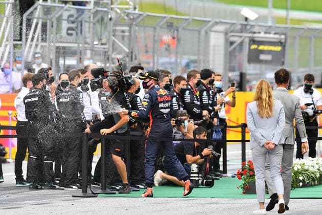 Motorsports: FIA Formula One World Championship, WM, Weltmeisterschaft 2020, Grand Prix of Styria, 33 Max Verstappen (NLD, Aston Martin Red Bull Racing), Spielberg Austria