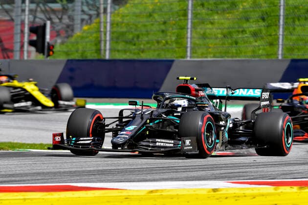 Motorsports: FIA Formula One World Championship, WM, Weltmeisterschaft 2020, Grand Prix of Styria, 77 Valtteri Bottas (FIN, Mercedes-AMG Petronas Formula One Team), Spielberg Austria