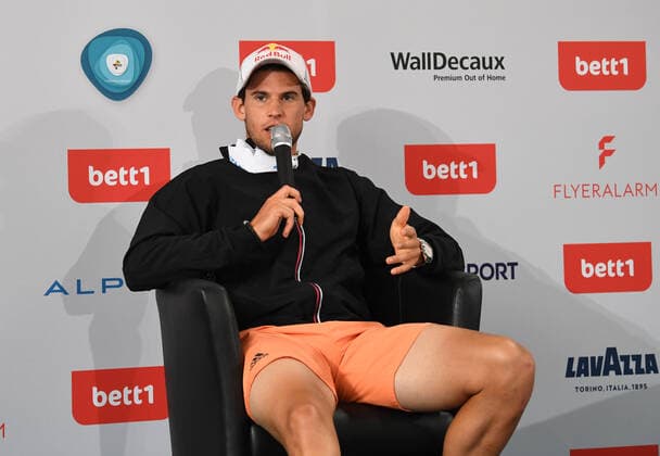Tennis, women and men, bett1Aces, tournament at Steffi Graf Stadium Berlin, press conference with Dominic Thiem AUT , 13 07 2020, Copyright: xMatthiasxKochx