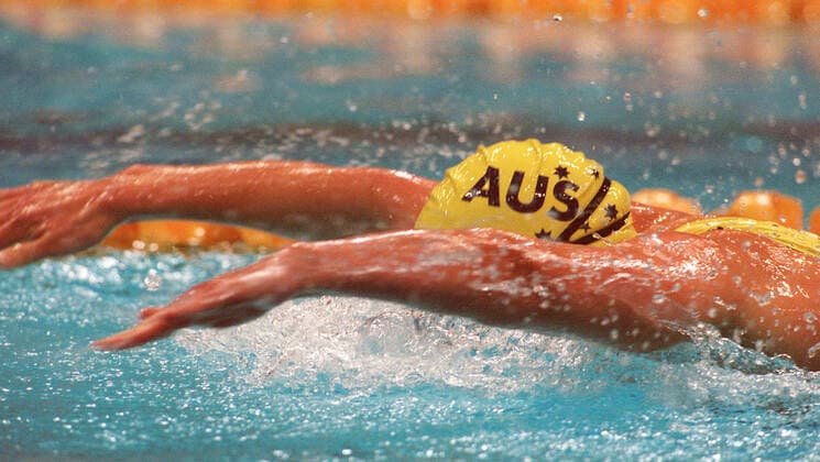 000927 Summer Olympics 2000, Swimming: Silver medalist Susie O Neill of Australia during womens 200 m butterfly at The Summer Olympic Games, Olympische Spiele, Olympia, OS on September 27, 2000 in Sydney, Australia. BILDBYRAN  Copyright: LENNARTxMANSSON BB000927LM044