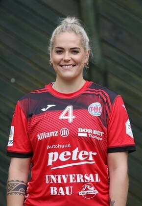 Handball 1 Bundesliga Women THC team photo shoot 15 07 2020, Schönstedt, Baumkronenpfad, Handball 1 Bundesliga Women, Season 2020 2021, Thüringer Handballclub, THC team photo shoot in picture Beate Scheffknecht