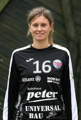 Handball 1 Bundesliga Women THC team photo shoot 15 07 2020, Schönstedt, Baumkronenpfad, Handball 1 Bundesliga Women, Season 2020 2021, Thüringer Handballclub, THC team photo shoot in picture Goalkeeper Petra Blazek