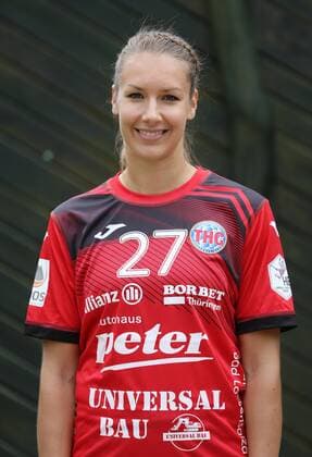 Handball 1 Bundesliga Women THC team photo shoot 15 07 2020, Schönstedt, Baumkronenpfad, Handball 1 Bundesliga Women, Season 2020 2021, Thüringer Handballclub, THC team photo shoot in picture Kerstin Kündig