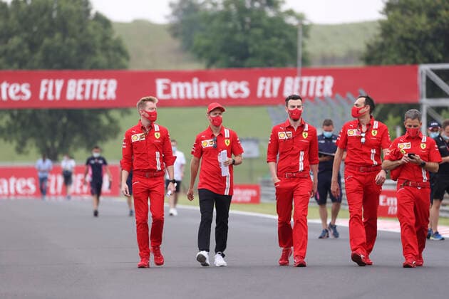 Sport Bilder des Tages Motorsports: FIA Formula One World Championship, WM, Weltmeisterschaft 2020, Grand Prix of Hungary, 5 Sebastian Vettel (GER, Scuderia Ferrari Mission Winnow), Budapest Hungary