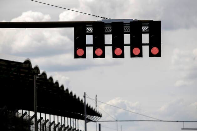 Motorsports: FIA Formula One World Championship, WM, Weltmeisterschaft 2020, Grand Prix of Hungary, Starting lights, Ampel, Startampel, signal, red light Budapest Hungary