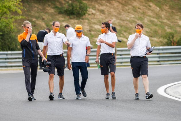 Motorsports: FIA Formula One World Championship, WM, Weltmeisterschaft 2020, Grand Prix of Hungary, 55 Carlos Sainz (ESP, McLaren F1 Team), Budapest Hungary