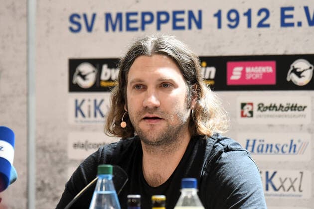 GER, 3 FBL, PK SV Meppen 17 07 2020, Hänsch Arena, Meppen, GER, 3 FBL, PK SV Meppen As new coach of SV Meppen Torsten Frings was introduced in the picture Trainer Torsten Frings SV Meppen DFL REGULATIONS PROHIBIT ANY USE OF PHOTOGRAPHS AS IMAGE SEQUENCES AND OR QUASI VIDEO nordphotox xPaetzel nph00403