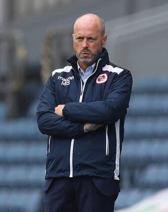 18th July 2020; Ewood Park, Blackburn, Lancashire, England; English Football League Championship Football, Blackburn Rovers versus Reading; Reading manger Mark Bowen watches intently from the touchline  ActionPlus12224944 DavidxBlunsden