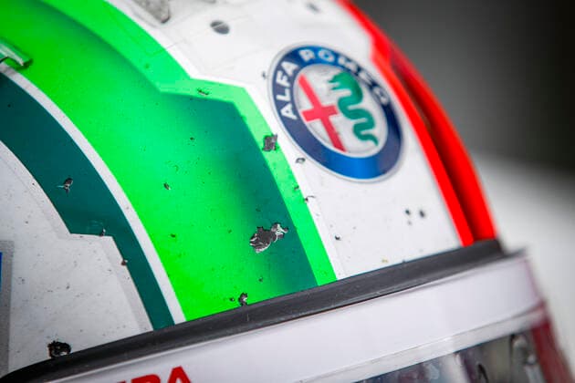 Motorsports: FIA Formula One World Championship, WM, Weltmeisterschaft 2020, Grand Prix of Hungary, Helmet of 99 Antonio Giovinazzi (ITA, Alfa Romeo Racing ORLEN), Budapest Hungary