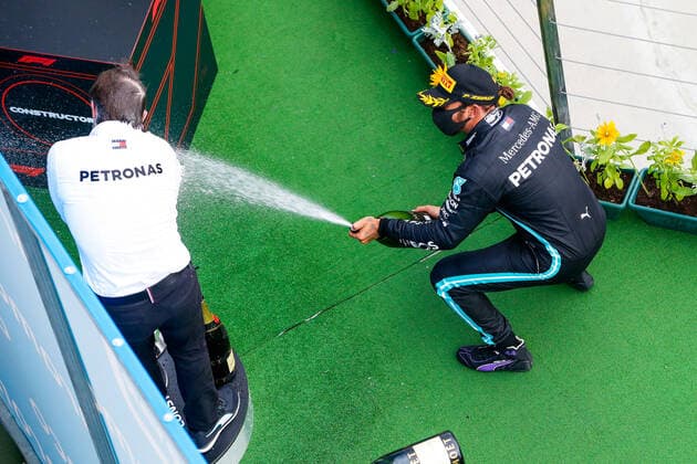 Motorsports: FIA Formula One World Championship, WM, Weltmeisterschaft 2020, Grand Prix of Hungary, Peter Bonnington (GBR, Mercedes-AMG Petronas Formula One Team), 44 Lewis Hamilton (GBR, Mercedes-AMG Petronas Formula One Team), Budapest Hungary