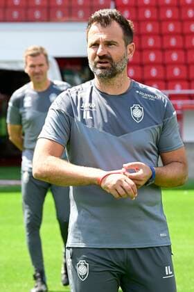 ANTWERPEN, BELGIUM - JULY 21 : Ivan Leko pictured during the team photo shoot of Royal Antwerp FC prior the Jupiler Pro league football season 2020 - 2021 on July 21, 2020 in Antwerpen, Belgium , 21 07 2020 FOOTBALL : Royal Anvers FC photo shoot 2020 - 2021 - 21 07 2020 PhotoNews Panoramic 