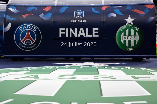 Illustration FOOTBALL : Paris Saint Germain vs AS Saint Etienne - Finale Coupe de France - Saint Denis - 24 07 2020 FedericoPestellini Panoramic 
