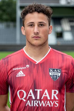 Eupen s goalkeeper Romain Matthys poses for the photographer, in marge of the 2020-2021 photoshoot of Belgian Jupiler Pro League club KAS Eupen, Monday 27 July 2020 in Eupen. BRUNOxFAHY  x05830506x