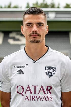 Eupen s Menno Koch poses for the photographer, in marge of the 2020-2021 photoshoot of Belgian Jupiler Pro League club KAS Eupen, Monday 27 July 2020 in Eupen. BRUNOxFAHY  x05830490x