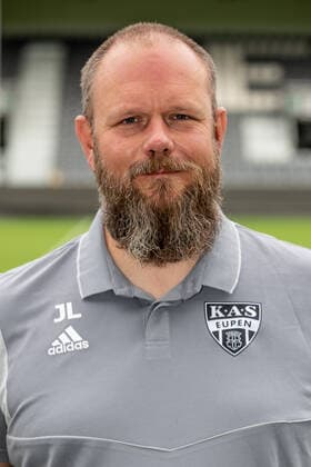 Eupen s warehouse man Jens Leys poses for the photographer, in marge of the 2020-2021 photoshoot of Belgian Jupiler Pro League club KAS Eupen, Monday 27 July 2020 in Eupen. BRUNOxFAHY  x05830476x