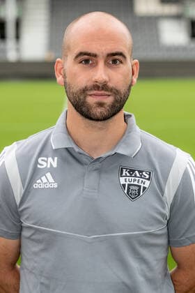 Eupen s warehouse man Scott Nicoll poses for the photographer, in marge of the 2020-2021 photoshoot of Belgian Jupiler Pro League club KAS Eupen, Monday 27 July 2020 in Eupen. BRUNOxFAHY  x2521980x