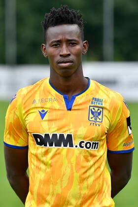 STVV s Ibrahima Sankhon poses for the photographer, in marge of the 2020-2021 photoshoot of Belgian Jupiler Pro League club STVV Sint-Truidense Voetbalvereniging, Monday 27 July 2020 in Sint-Truiden. JOHANxEYCKENS  x05830567x
