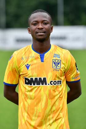 STVV s Samuel Asamoah poses for the photographer, in marge of the 2020-2021 photoshoot of Belgian Jupiler Pro League club STVV Sint-Truidense Voetbalvereniging, Monday 27 July 2020 in Sint-Truiden. JOHANxEYCKENS  x05830564x