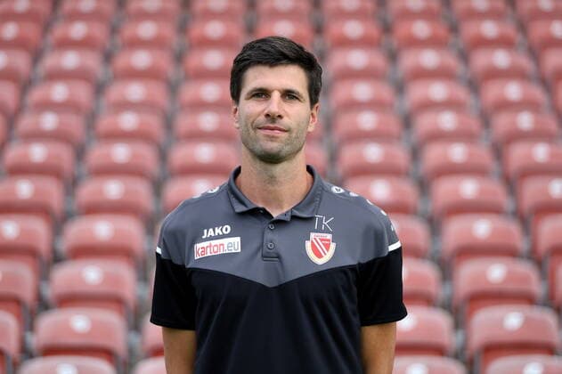 Co-Coach Tim Kruse FC Energie Cottbus Regionalliga Nordost Poträttermin 2020 2021 FC Energie Cottbus Regionalliga Nordost Poträttermin 2020 2021