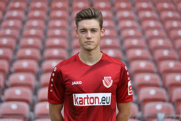 Marcel Hoppe FC Energie Cottbus Regionalliga Nordost Poträttermin 2020 2021 FC Energie Cottbus Regionalliga Nordost Poträttermin 2020 2021