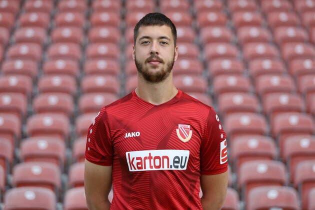 Patrick Storb FC Energie Cottbus Regionalliga Nordost Poträttermin 2020 2021 FC Energie Cottbus Regionalliga Nordost Poträttermin 2020 2021