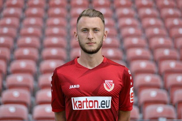 Jan Koch FC Energie Cottbus Regionalliga Nordost Poträttermin 2020 2021 FC Energie Cottbus Regionalliga Nordost Poträttermin 2020 2021