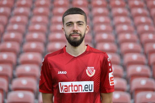 Dominik Pelivan FC Energie Cottbus Regionalliga Nordost Poträttermin 2020 2021 FC Energie Cottbus Regionalliga Nordost Poträttermin 2020 2021