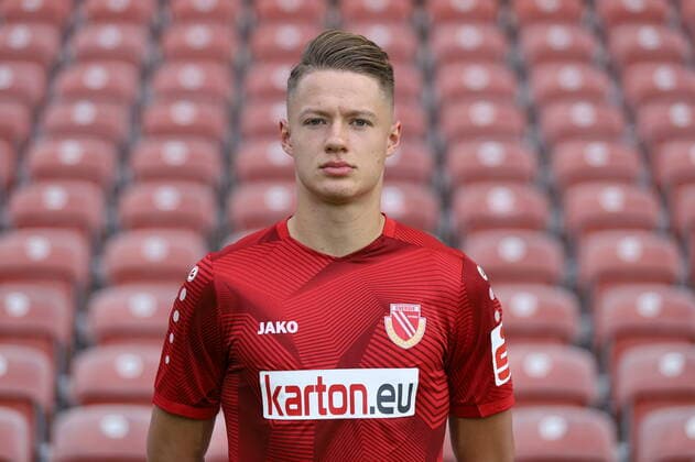 Tobias Eisenhuth FC Energie Cottbus Regionalliga Nordost Poträttermin 2020 2021 FC Energie Cottbus Regionalliga Nordost Poträttermin 2020 2021