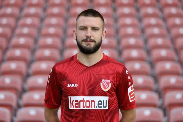 Adrian Jarosch FC Energie Cottbus Regionalliga Nordost Poträttermin 2020 2021 FC Energie Cottbus Regionalliga Nordost Poträttermin 2020 2021
