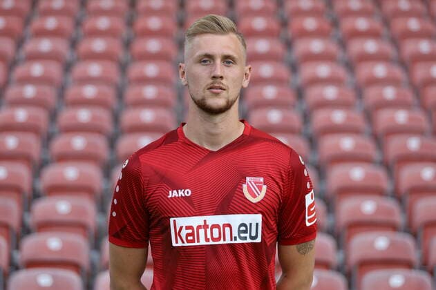 Nils Stettin FC Energie Cottbus Regionalliga Nordost Poträttermin 2020 2021 FC Energie Cottbus Regionalliga Nordost Poträttermin 2020 2021