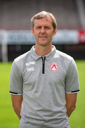 Kortrijk s physical coach Karsten Vandendriessche poses for the photographer, in marge of the 2020-2021 photoshoot of Belgian Jupiler Pro League club KV Kortrijk, Tuesday 28 July 2020 in Kortrijk. KURTxDESPLENTER  x05831160x