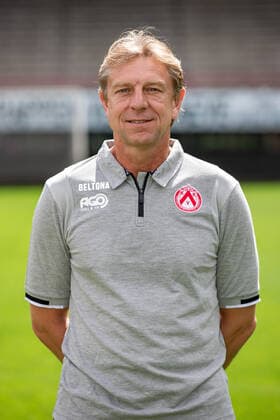 Kortrijk s goalkeeper coach Patrick Deman poses for the photographer, in marge of the 2020-2021 photoshoot of Belgian Jupiler Pro League club KV Kortrijk, Tuesday 28 July 2020 in Kortrijk. KURTxDESPLENTER  x05831179x