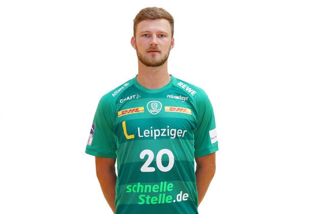 DHfK Leipzig Season 2020 21 Philipp Weber, SC DHfK Leipzig , Handball Bundesliga, portrait date, 2020 2021 , Leipzig, 16 07 2020 ,