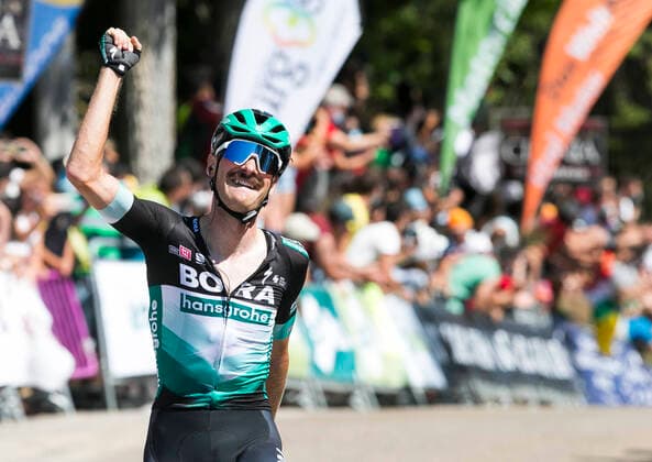 Bilder des Jahres 2020, Sport 07 Juli Sport Themen der Woche KW31 Sport Bilder des Tages 28-07-2020 Vuelta Burgos; Tappa 01 Burgos - Mirador Del Castillo; 2020, Bora - Hansgrohe; Grosschartner, Felix; Mirador Del Castillo; 