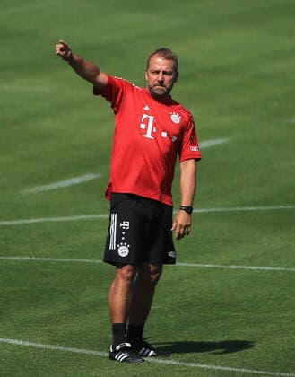 29 07 2020, FC Bayern training grounds, Saebenerstrasse, Munich, in picture Hansi Flick FCB