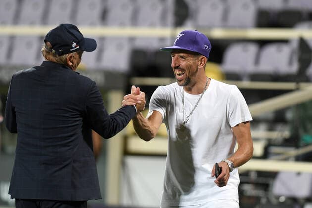 Serie A Championship 2020-21 Fiorentina-Bologna 4-0, GIUSEPPE IACHINI, FRANCK RIBERY CAMPIONATO SERIE A 2019-20 FIORENTINA-BOLOGNA 4-0