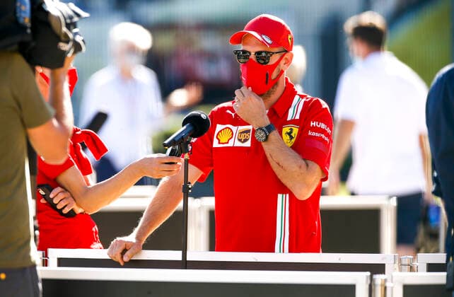 Motorsports FIA Formula One World Championship 2020, Grand Prix of Great Britain, 5 Sebastian Vettel GER, Scuderia Ferrari Mission Winnow , Silverstone Great Britain